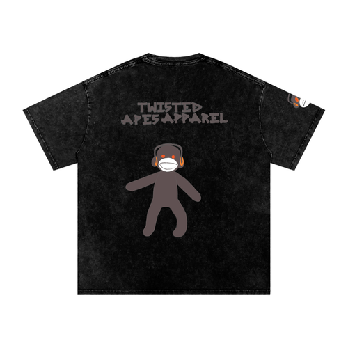 Snow Washed Oversized Cotton T-Shirt