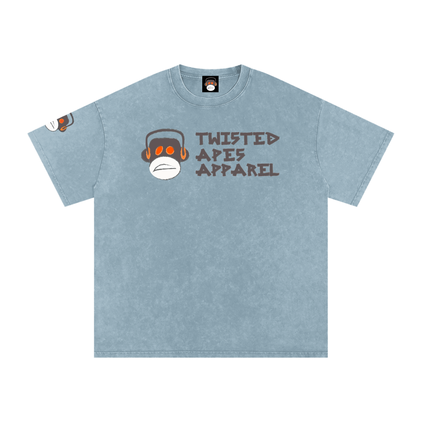 Snow Washed Oversized Cotton T-Shirt
