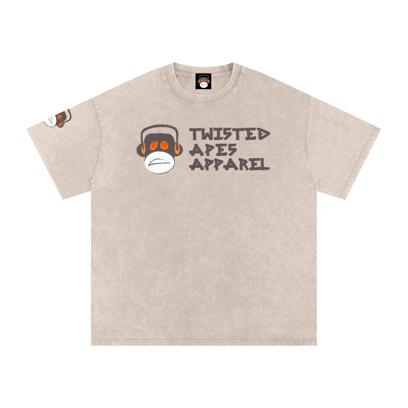 Snow Washed Oversized Cotton T-Shirt