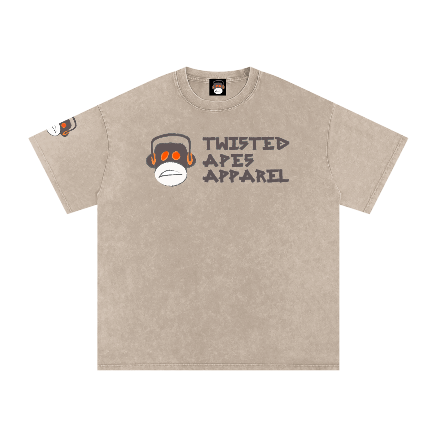 Snow Washed Oversized Cotton T-Shirt